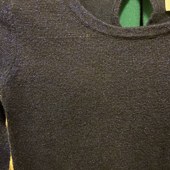 Crown & Ivy Kids Sparkling Blue Dress w/Bow & Leg no Sleeves Sm - Picture 3 of 6